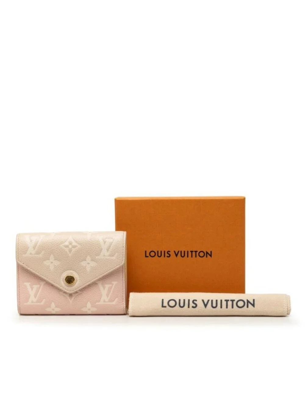 Louis Vuitton Monogram Empreinte Portefeuille Victorine Bifold Wallet Rose